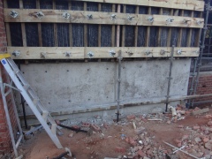 First phase off-shutter wall